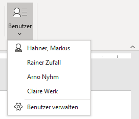 Team Hahner - Word Solutions - Benutzerverwaltung